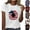 Black, variant on WREESH Trendy 4th of July Shirts for Women Sunflower Print T-Shirt Crew Neck Short Sleeve Summer Collection Gray
