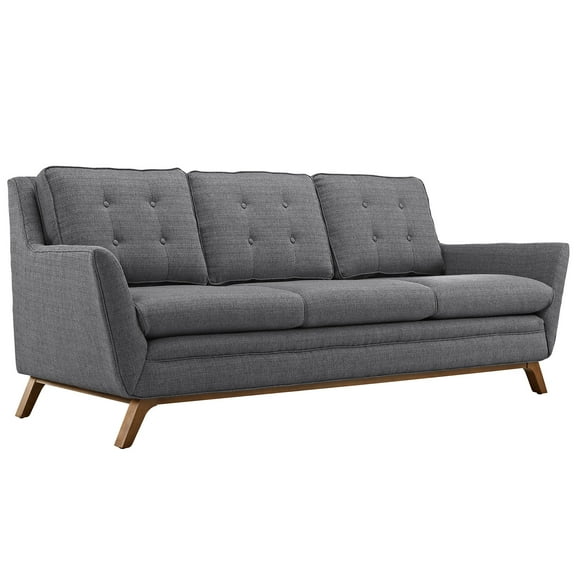 Modern Contemporary Fabric Sofa , Grey, Fabric