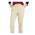 thumbnail image 2 of Tommy Hilfiger Women's Solid Cropped Utility Pants Brown Size Large, 2 of 3