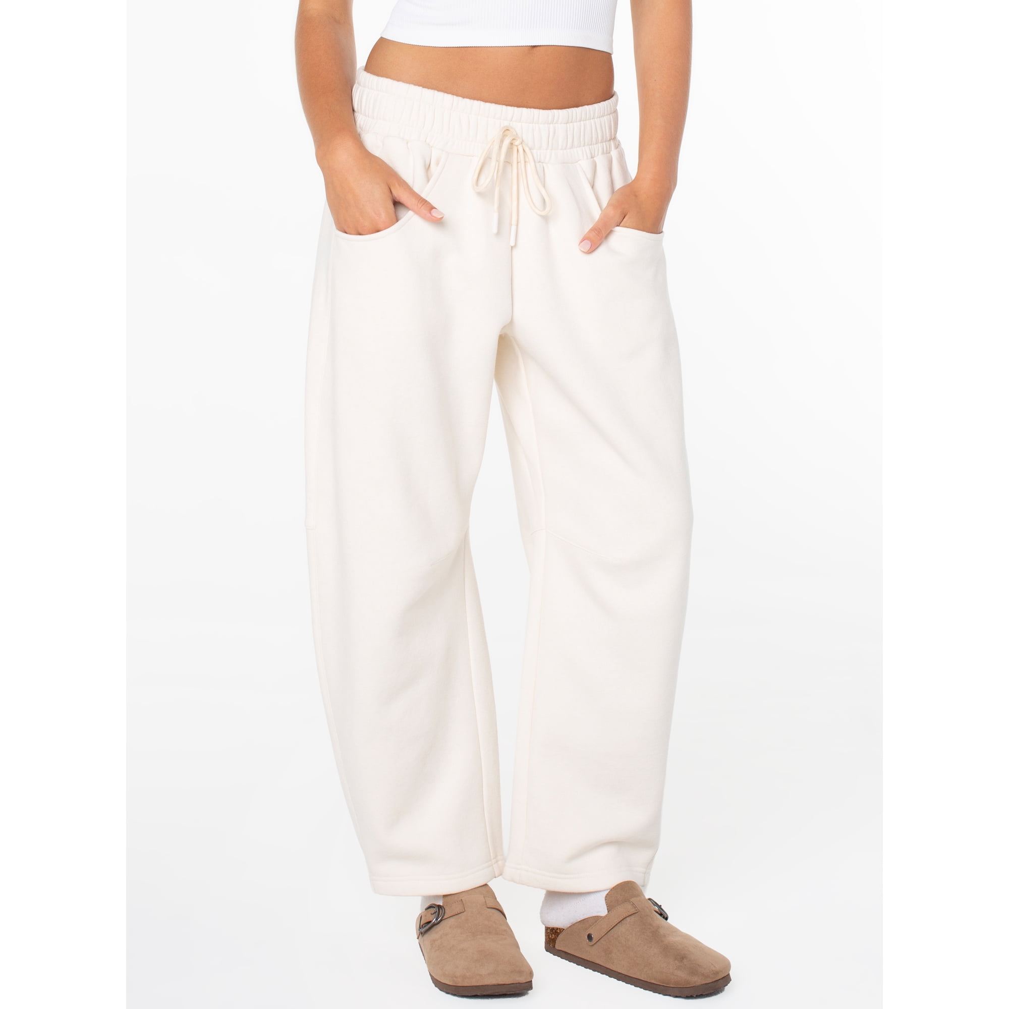 Celebrity Pink Women's and Women's Plus Fleece Barrel Sweatpant, Sizes XS-4X
