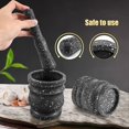 thumbnail image 5 of Juego de 3 Morteros con Diseño de Granito para Molinillos de y Hierbas de Piedra, Juego de Cocina con Molinillo Sólido., 5 of 5