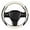 W, variant on 15 Inches Universal Nappa Leather Car Steering Wheel Cover, Carbon Fiber Sports Car Interior Ultra Thin Non-Slip