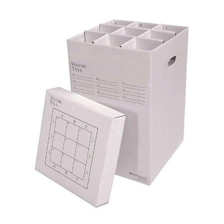 Advanced Organizing Systems 9 Slot Manager Rolled Storage 25"h x 16"w x 16"l