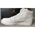 thumbnail image 4 of Ni - ke Air Jordan 1 Mid Triple White 2.0 554724-130 Men’s Size 11.5, 4 of 5