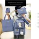 thumbnail image 2 of Mochila Kawaii Para Niñas De 5 Piezas Con Lindos Accesorios De Oso, Útiles Escolares Mochila Escolar Estuche Para Lápices Práctico Bolso De Hombro-Azul, 2 of 5