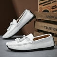 thumbnail image 3 of Men's Casual Loafers Slip On Leather Shoes Lightweight Driving Shoes Moccasins Classic Penny Loafer Flats Boat Shoes, 3 of 10