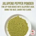 thumbnail image 5 of Jalapeno Powder Seasoning 4 oz – Natural and Premium - Great For Chili, Salsa, Spice Blends, Stews, Tacos, Corn Bread - Medium to High Heat - Fruity, Spicy Hot Flavor, 5 of 9