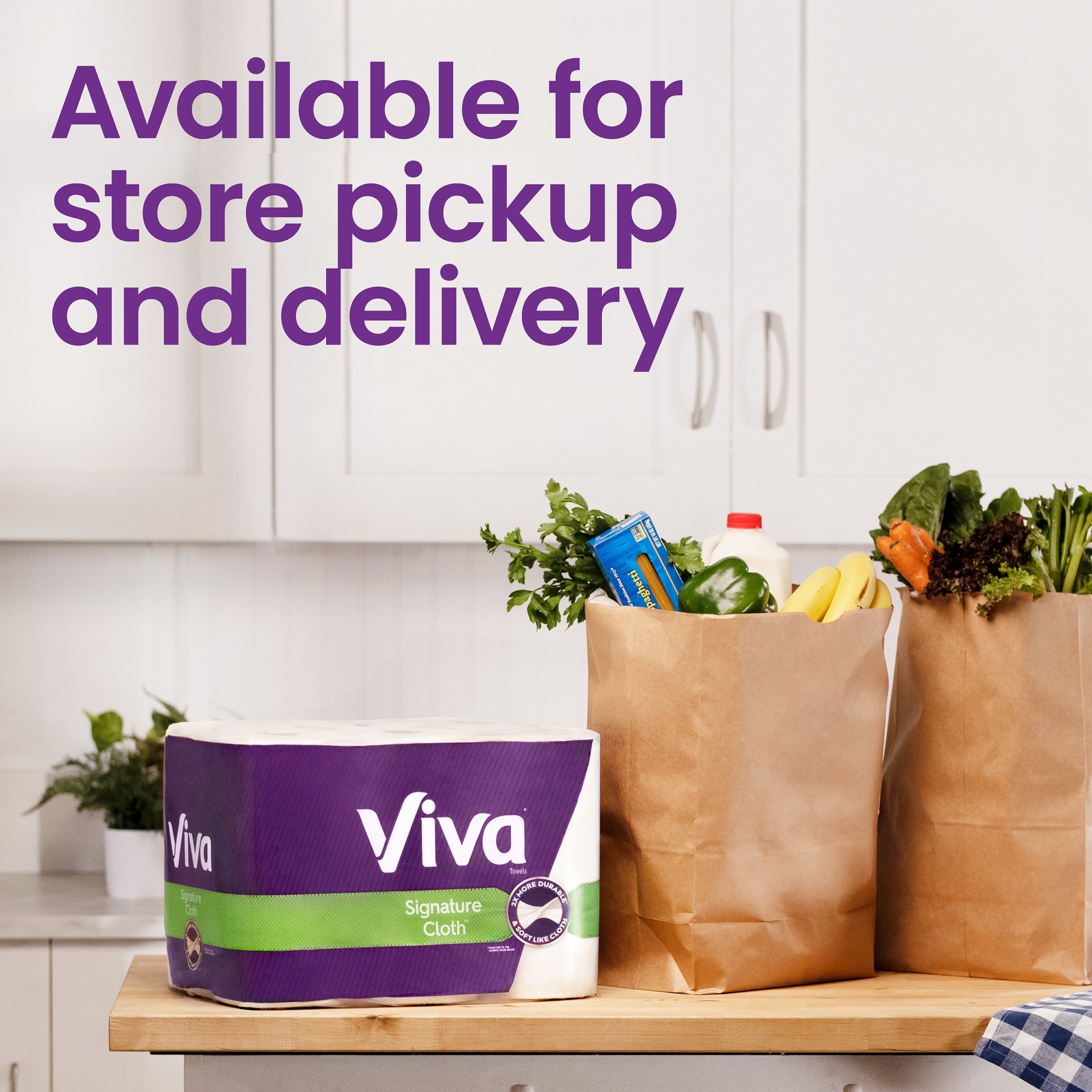Viva Signature Cloth Paper Towels, 2 Triple Rolls photo 8