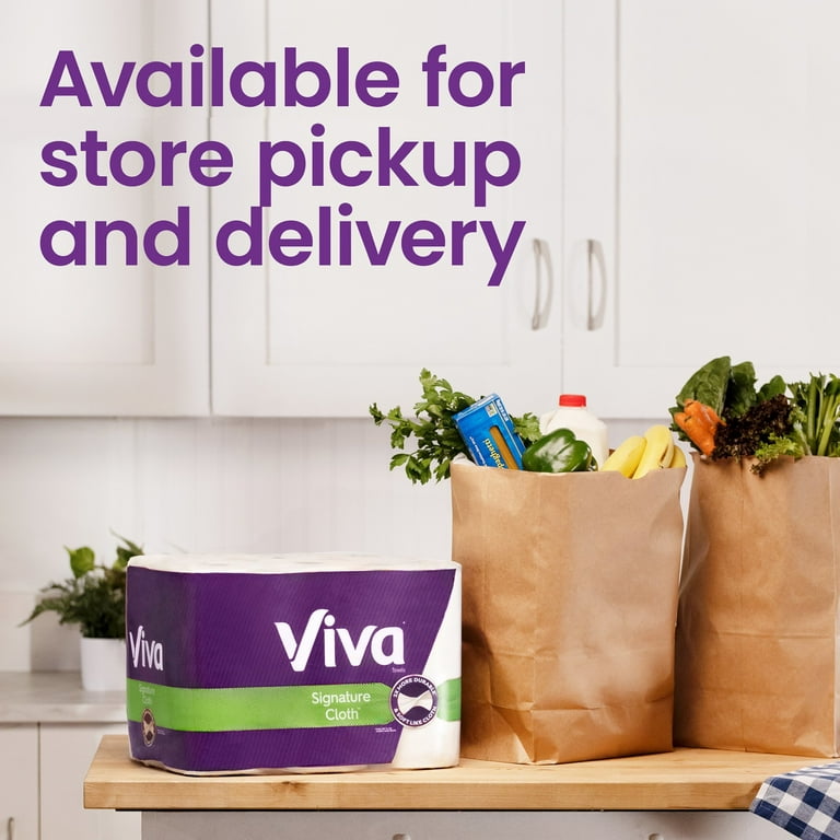 Viva Signature Cloth Sustainable Paper Towels, 1 Double Roll Viva Signature Cloth Sustainable Paper Towels, 1 Double Roll