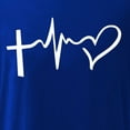 thumbnail image 4 of DPTALR T-shirt Imprimé Cardiogramme Amour à Manches Courtes Décontracté pour la Saint-Valentin, 4 of 5