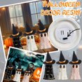 thumbnail image 2 of Decoración de Halloween de resina para interiores con sombrero de bruja, 2 of 7