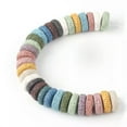 thumbnail image 3 of U8MO 10pcs 15x6mm Cylinder Shape Natural Lava Stone Loose Beads For Jewelry Making-Beige, 3 of 8