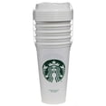 thumbnail image 3 of Set de 5 tazas calientes reutilizables Starbucks de 473 ml con tapa, 3 of 7
