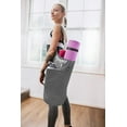 thumbnail image 3 of Zenifit Yoga Mat Bag with Pockets, Pilates Mat Carrier Tote for Women, Gray and White, 3 of 10