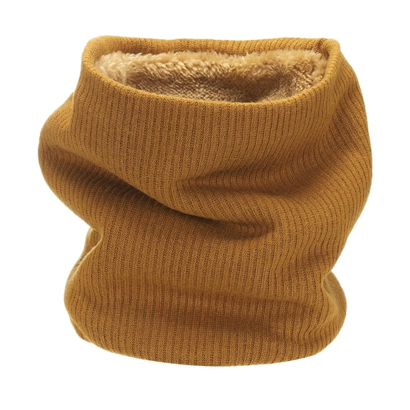 Uxcell Neck Warmer Gaiter, Double-Layer Winter Ski Face Mask Scarf Thermal Stretch Thick Windproof Scarves- Fitting for (Men Women/Cold Weather/Skiing/Snow Boarding/Running) Light Brown