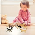 thumbnail image 4 of Juego de 8 figuras de perro, minifiguras realistas de plástico detalladas para cachorros, adornos para tartas, regalo de cumpleaños para niños, 4 of 6