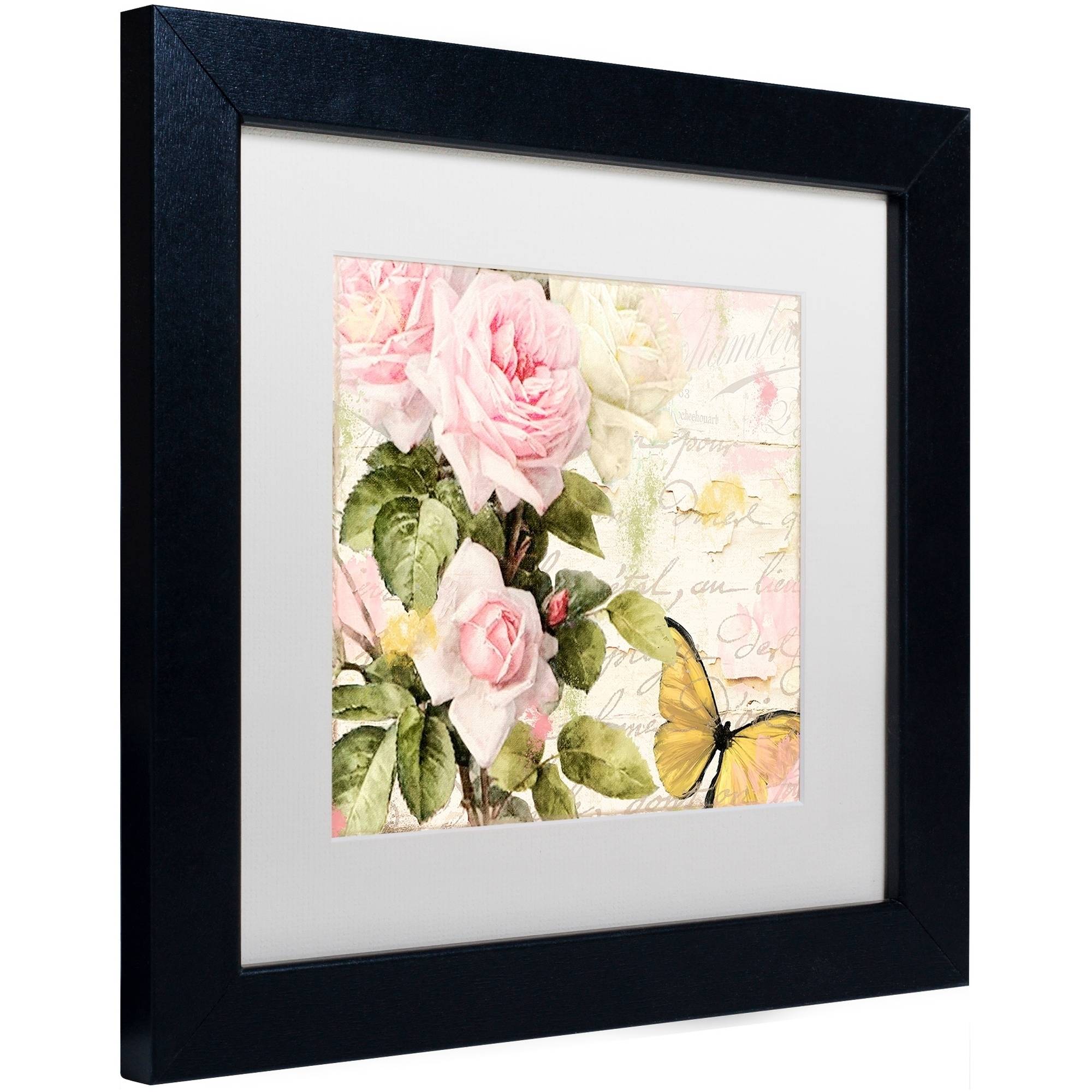 Trademark Fine Art "Florabella II" Canvas Art by Color Bakery White Matte, Black Frame