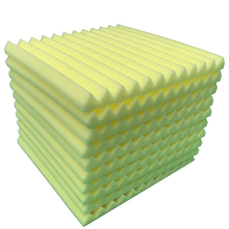 Final Clear Out! 10Pcs Soundproof Pads HighDensity Acoustic Foam for