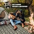 HUGEAR Outdoor Patio Rugs Clearance 6'x9' Waterproof Camping Rugs, RV