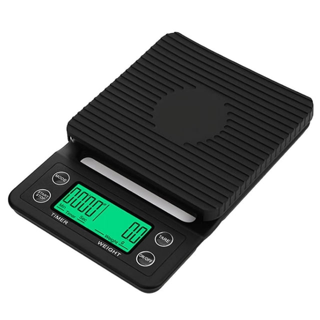 Báscula de café por goteo de 5 kg/0,1 g con báscula de cocina electrónica digital portátil Báscula electrónica LCD Carga USB