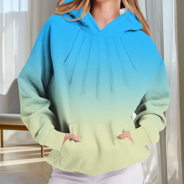 Ailaofu Hoodies for Women Tie Dye Oversized Sweatshirt Plus Size Loose Fit Cute Hoodie Fall Pullover with Pocket