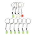 thumbnail image 4 of 10 piezas de llaveros colgantes de botella, accesorios para decorar, anilla de salto DIY Bebidas, 4 of 9