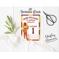 thumbnail image 3 of Darling Souvenir White Birthday Invitation Card 28 Pcs Fill or Write In Blank Invites Printable Party Supplies 5 x 7 Inches, 3 of 5