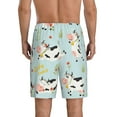 thumbnail image 3 of Daiia Cute Cows Mens Woven Stretch Pajama Short,Short Pajama Pants-3X-Large, 3 of 9
