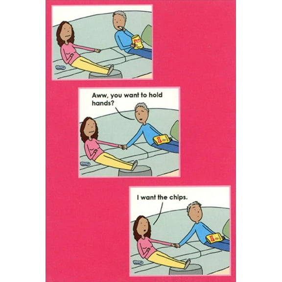 Recycled Paper Greetings I Want The Chips Funny Romantic Valentine's Day Card