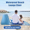 thumbnail image 4 of Inflatable Beach Cushion Lounge Chair,Portable Leisure Beach Chair,Beach Lounge Chair for Beach Camping(2Pcs), 4 of 5