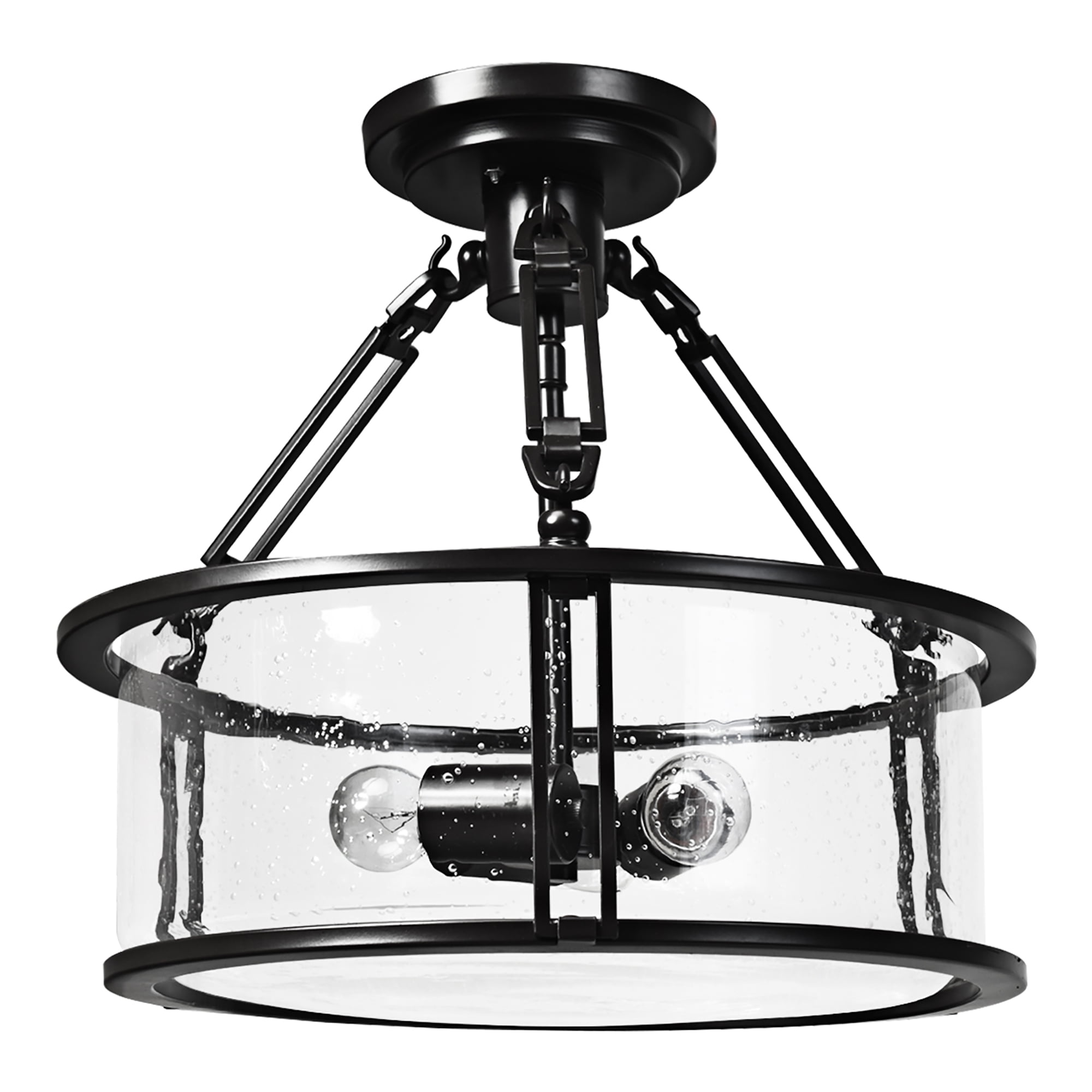 bubble glass flush mount ceiling light