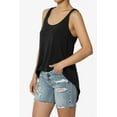 thumbnail image 3 of Women's PLUS Tank Tops Scoop Neck Loose Fit Summer Casual Round Hem Sleeveless Tee, 3 of 7