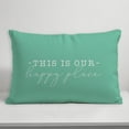 thumbnail image 4 of Creative Products This Is Our Happy Place Mint 14x20 Indoor / Outdoor Pillow, 4 of 8
