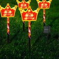 thumbnail image 7 of Solar Christmas Figurine Pathway Lights Outdoor Lighted Decorative Snowman Xmas Tree Reindeer House with Garden Stakes for Yard Patio Lawn Landscape Driveway Winter Holiday Party Decor, 7 of 7
