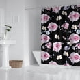thumbnail image 3 of Waterproof Pioneer Shower Curtain 84x72 Inch Polyester Unique Colorful Floral Shower Curtain for Bathroom Hotel Home Decor with 12 Plastic Hooks, 3 of 5
