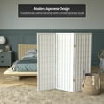 thumbnail image 2 of Red Lantern 4 ft. Short Window Pane Shoji Screen - White - 3 Panels, 2 of 7