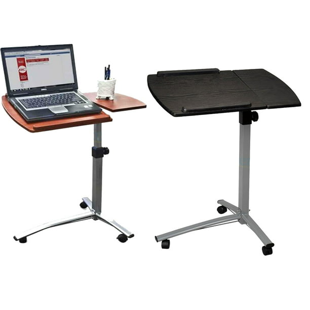 Fch Portable Computer Desk Adjustable, Rolling Laptop Table Ikea