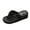 Black, variant on Wedge Sandals for Women New Women's Sequins Sandals High | Low Platform T-Strap Sandals High Wedge Flip Flops