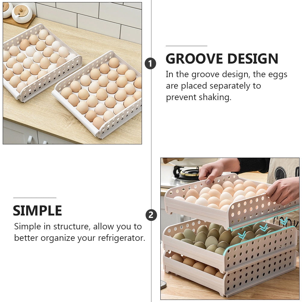 Mobutofu Eggs Storage Case Egg Organizer Plastic 1Pack