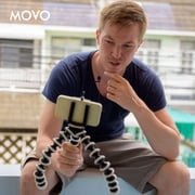 Movo Photo PM10 Omnidirectional Deluxe Lavalier Microphone with 3.5mm Jack for Smartphones, Black