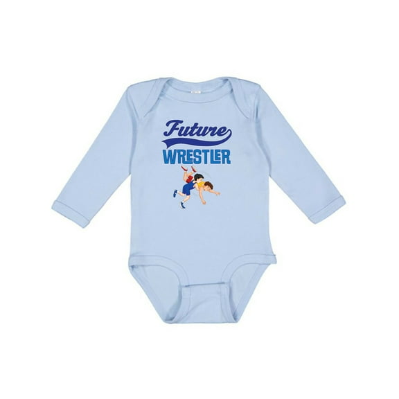 Inktastic Wrestling Future Wrestler Boys Long Sleeve Baby Bodysuit