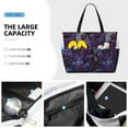 thumbnail image 3 of Sigee Lilac Print Extra Large Waterproof Beach Travel Bag with Zipper - Durable and Versatile for Vacation, Gym, and Daily Use, 3 of 7