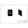 thumbnail image 4 of Elevator floor number LL sign- Elevator Jamb Plate LL ( 3x4, cast Iron, Black, Double sided tape) -ref17222, 4 of 5