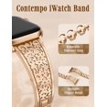 thumbnail image 5 of Wearlizer Stainless Steel Scrollwork Band Compatible with Apple Watch, Dressy Chain Bracelet for Women, 38/40/41/42/44/45/46/49mm, Series 11/10/9/8/7/6/5/4, SE, Ultra 5, 5 of 7