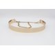thumbnail image 1 of Cinturón de metal dorado con cadena y cintura ancha con espejo para mujer, 1 of 5