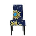 thumbnail image 2 of Mysterious Religion Dining Chair Slipcovers Chair Protectors Seat Covers For Dining Room Hotel Kitchen Shining Star Blue, 2 of 8