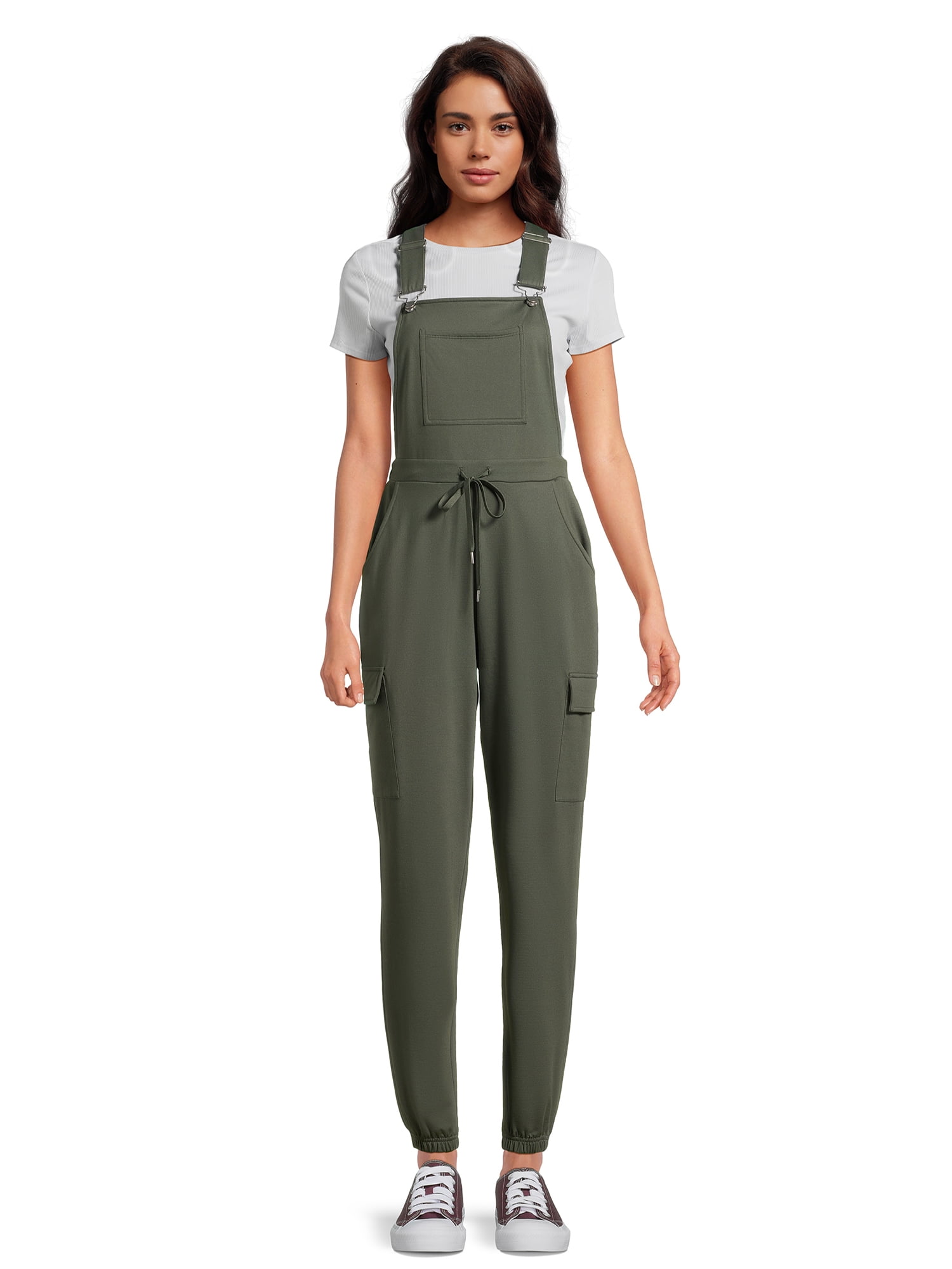 No Boundaries Juniors Knit Overalls, Sizes XS-3XL