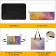 thumbnail image 4 of Colorful Tie Dye Vortex Waterproof Picnic Blanket with Foldable Zipper, Suitable for Outdoor Use, Suitable for Travel, Camping, Beaches, Parks, Grasslands, Picnic Blanket Accessories, 4 of 8