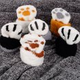 thumbnail image 2 of Calcetines De Mujer, 6 Pares De Calcetines De Invierno Con Patas De Gato Bonitos Calcetines De Felpa Suaves Y Cálidos Calcetines De Felpa Gruesos Y Esponjosos Calcetines Con Patas De Animales Bonitos Muyoka Hogar, 2 of 6