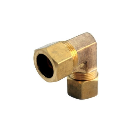 JMF Company 5/8 in. Compression X 3/8 in. D Compression Brass 90 Degree Elbow